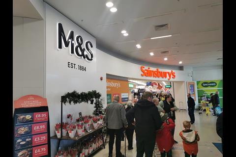 Marks & Spencer has revamped its foodhall that lies next door to a recently refurbished Sainsbury's in Hedge End, Southampton.